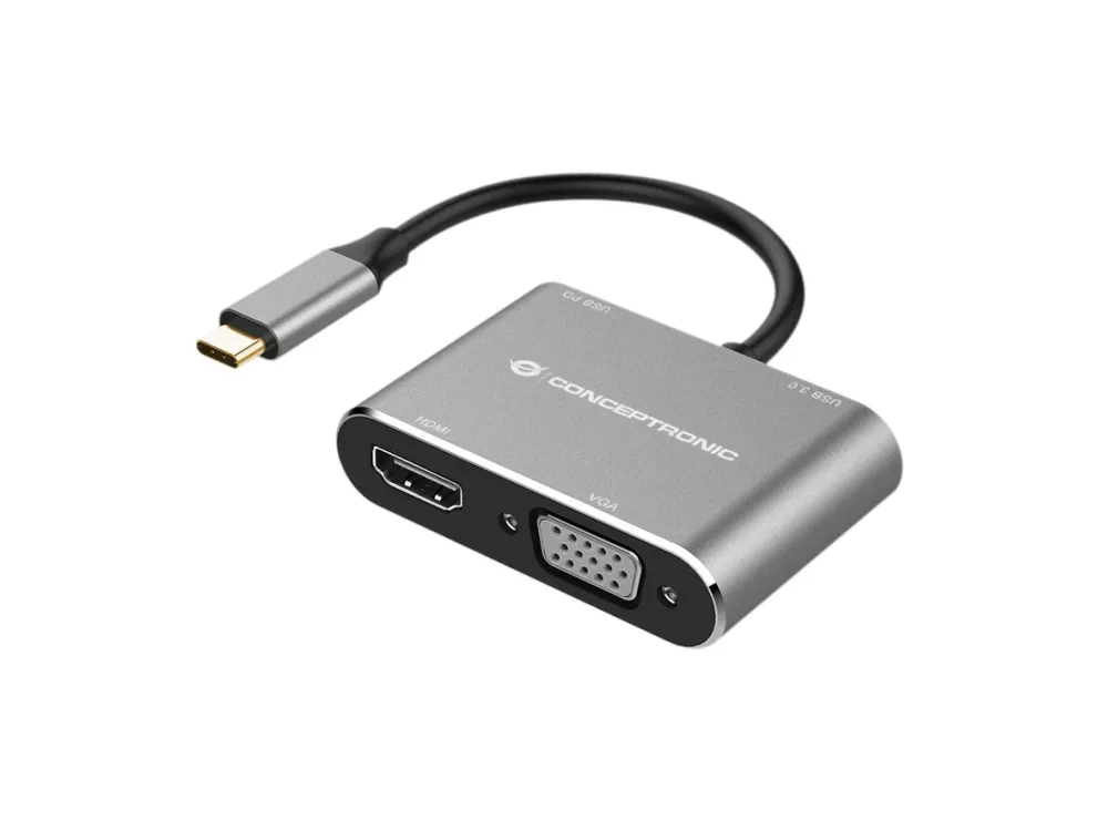 Conceptronic DONN16G base & duplicador de portas Com fios USB 3.2