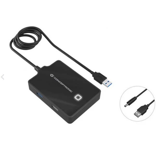 Conceptronic HUBBIES10B base & duplicador de portas USB 3.2 Gen 1