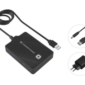 Conceptronic HUBBIES11BP hub de interface USB 3.2 Gen 1 (3.1 Gen