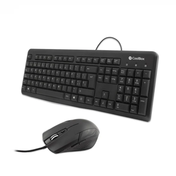 CoolBox COO-KTR-01U teclado Rato incluído USB QWERTY Preto