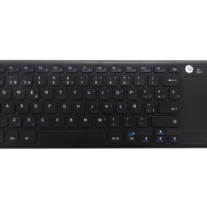 CoolBox CoolTouch teclado RF Wireless QWERTY Espanhol Preto