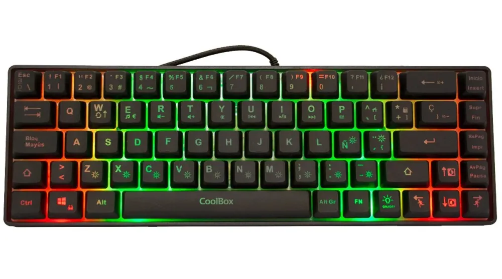 Deep Gaming mini TM065 teclado USB QWERTY Espanhol Preto