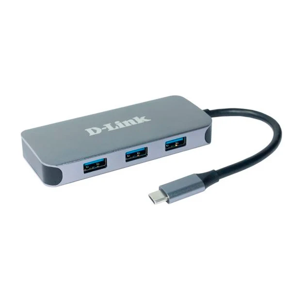 D-Link DUB-2335 hub de interface USB Type-C 5000 Mbit/s Cinzento