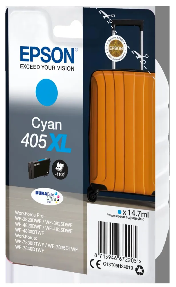 Epson 405XL DURABrite Ultra Ink tinteiro 1 unidade(s) Original Re