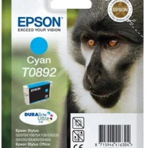 Epson Monkey Tinteiro Cyan T0892 Tinta DURABrite Ultra (c/alarme