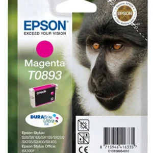 Epson Monkey Tinteiro Magenta T0893 Tinta DURABrite Ultra (c/alar