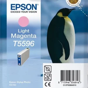 Epson Penguin Tinteiro Magenta Claro T5596 (c/alarme RF+AM)