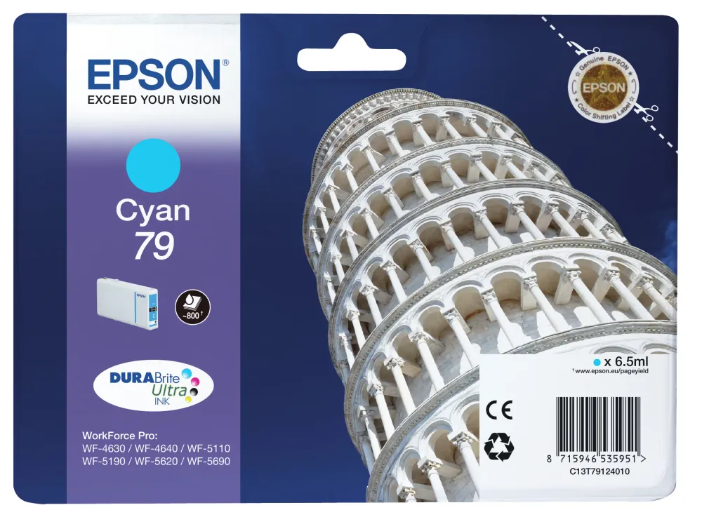 Epson Tower Pisa 79 tinteiro 1 unidade(s) Original Rendimento