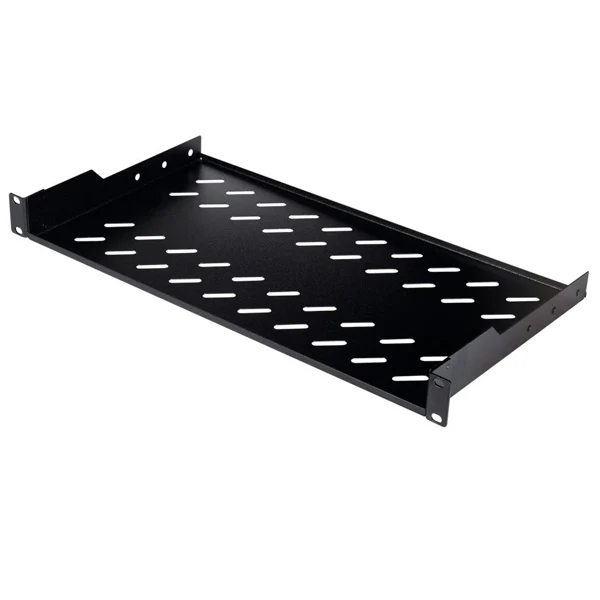 EQUIP FIXED SHELF 19" CABINETS 1U 400MM DEPTH BLACK