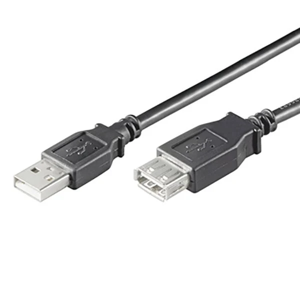 Ewent EC1012 cabo USB 1,8 m USB 2.0 USB Preto