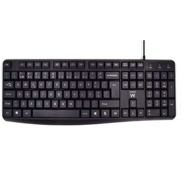 Ewent EW3002 teclado USB QWERTY Português Preto