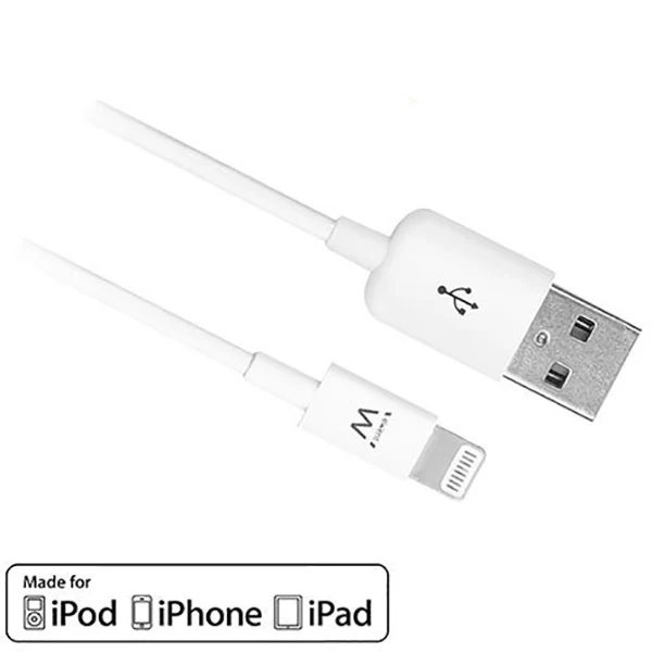 Ewent EW9902 cabo Lightning 2 m Branco