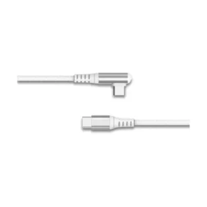 FORCE POWER - CABO USB-C/USB-C REFORÇADO 2M 3AMP EM L BRANCO F153