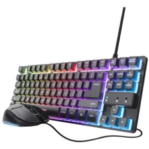 GXT798 - COMBO DE TECLADO COMPACTO TKL ILUMINADO E CONJUNTO DE MO
