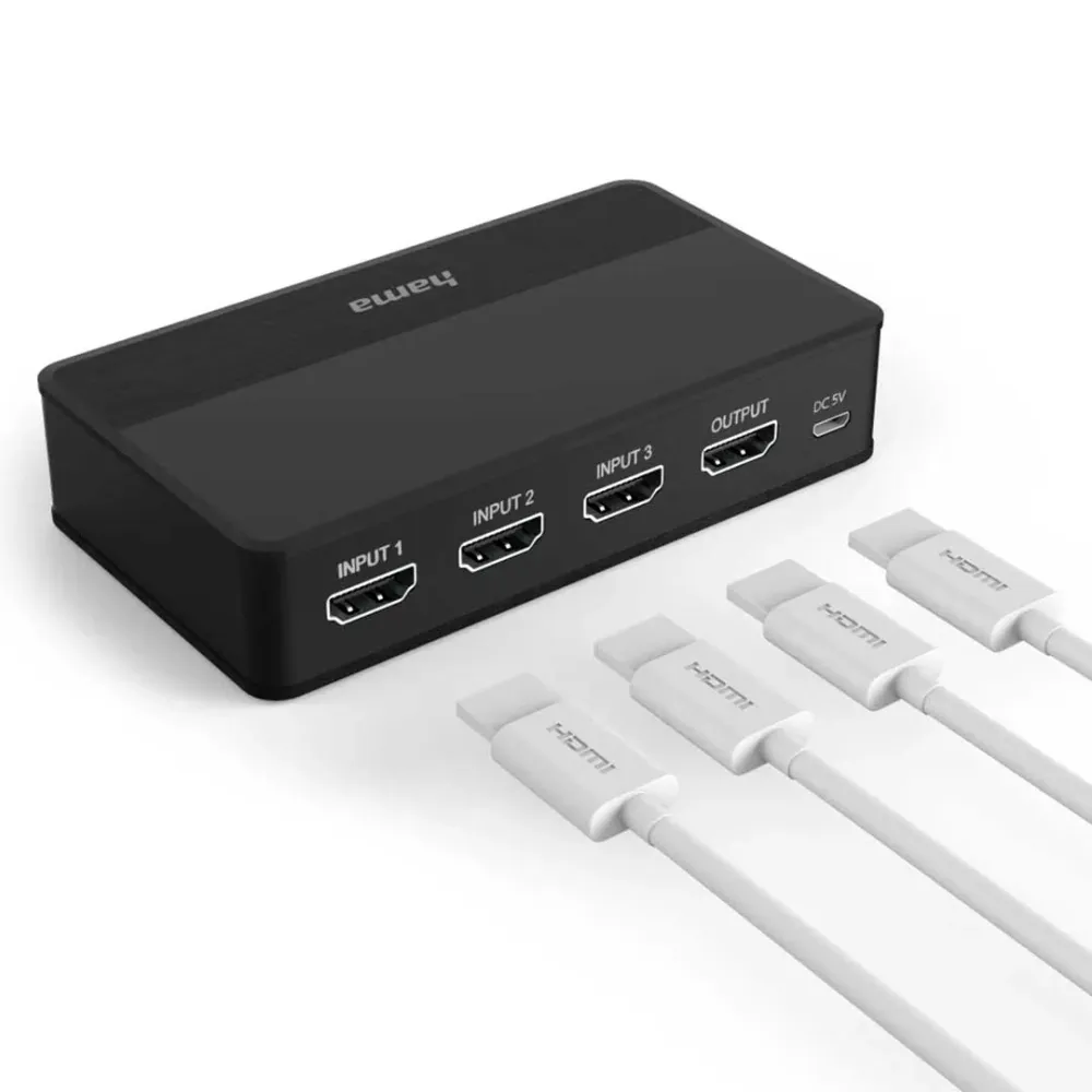 HAMA COMUTADOR HDMI 4K 3X1