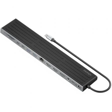 HUB USB TIPO-C AISENS ASUC-13P042-GR 2XUSB TIPO-C 1XUSB TIPO-C PD