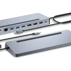 i-tec C31FLAT2PDPRO base & duplicador de portas Com fios USB 3.2