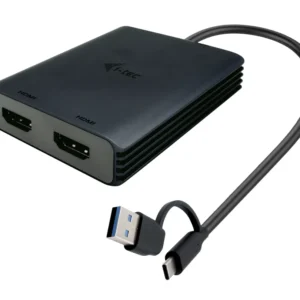 i-tec CADUAL4KHDMI adaptador de cabo de vídeo 0,27 m USB Type-/U