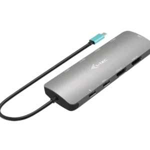 i-tec Metal C31NANOHDM2D112W base & duplicador de portas Com fios