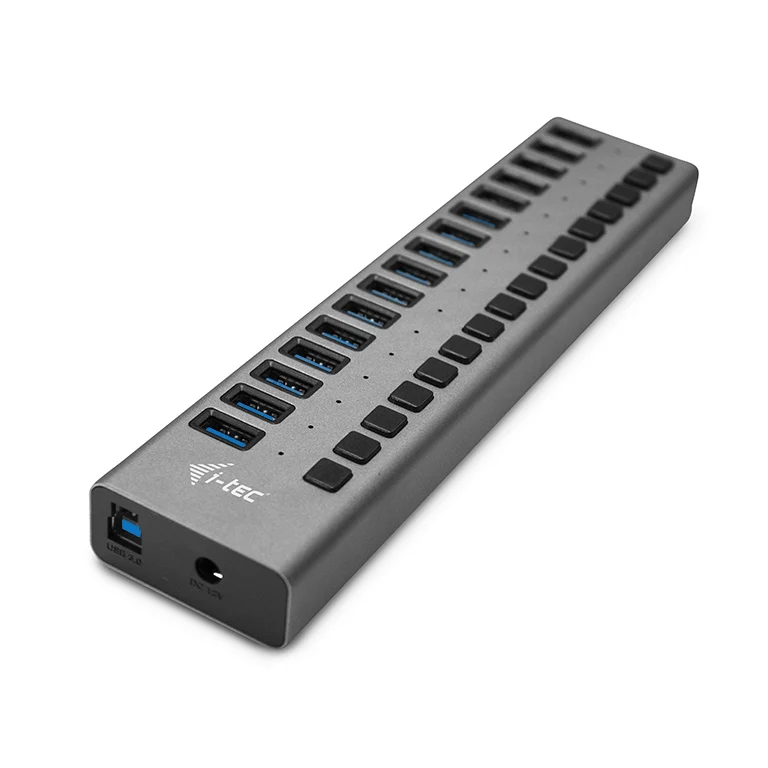 i-tec U3CHARGEHUB16 carregador de dispositivos móveis Cinzento