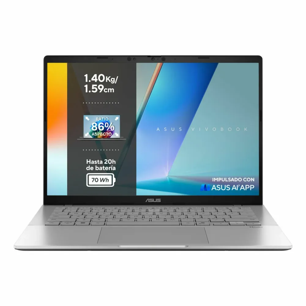 Laptop Asus VivoBook S14 S3407CA-LY075W 14" intel core ultra 5 16 GB RAM 1 TB SSD Qwerty espanhol