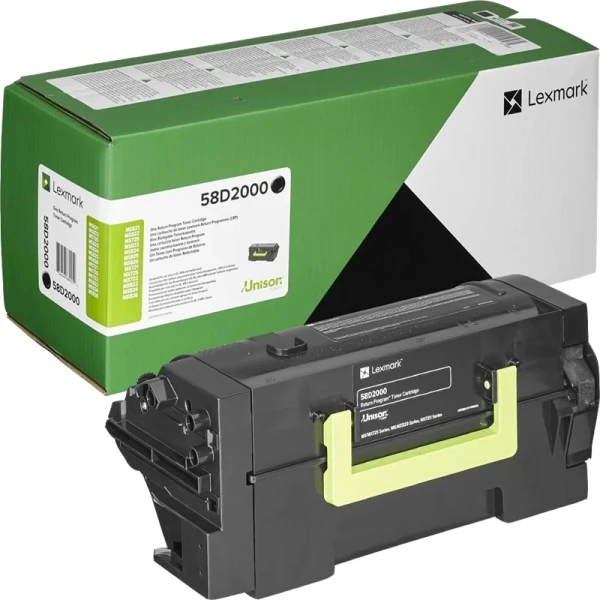 Lexmark 58D2000 toner 1 unidade(s) Original Preto