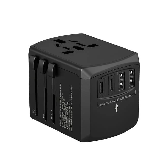 METRONIC - CARREGADOR VIAGEM UNIV. XOOPAR 2USB-+2USB-C 15W PRETO
