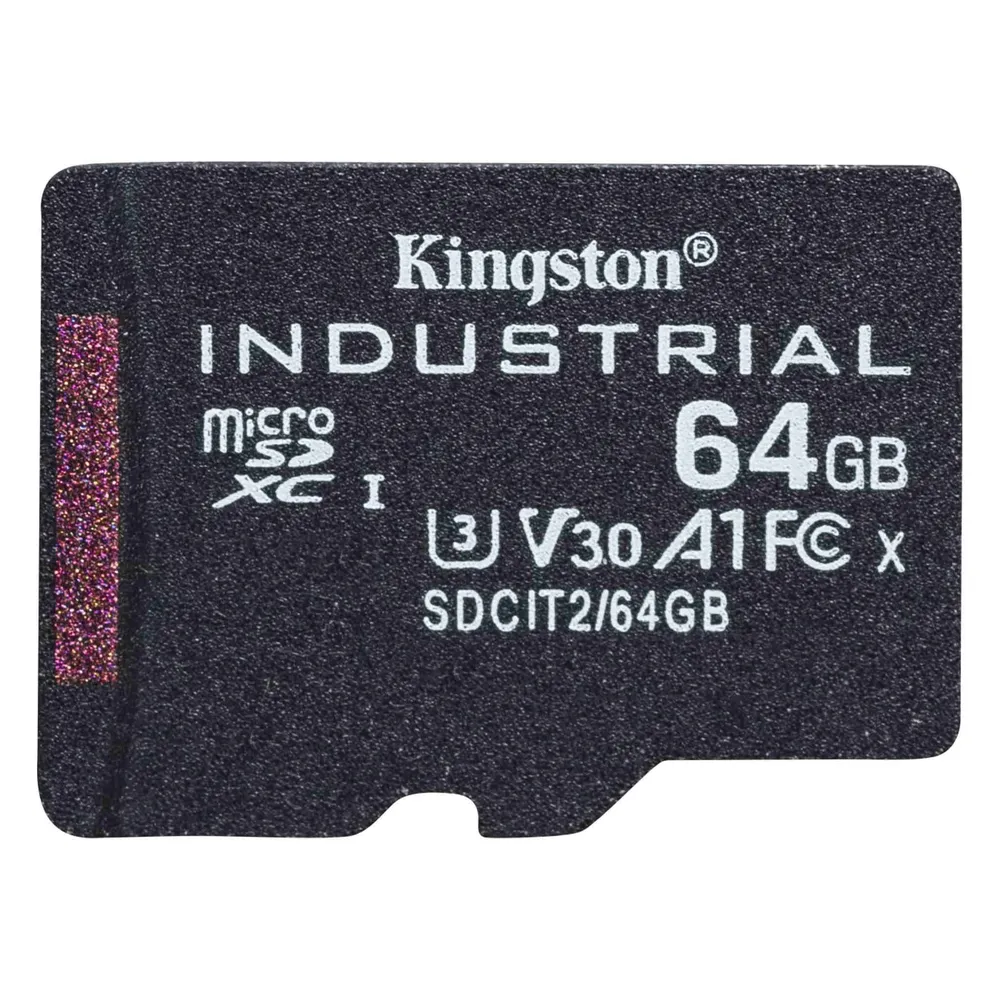 MICRO SDHC 64GB INDUSTRIAL C10 A1 PSLC CARD SINGLE PACK WO ADAPTE