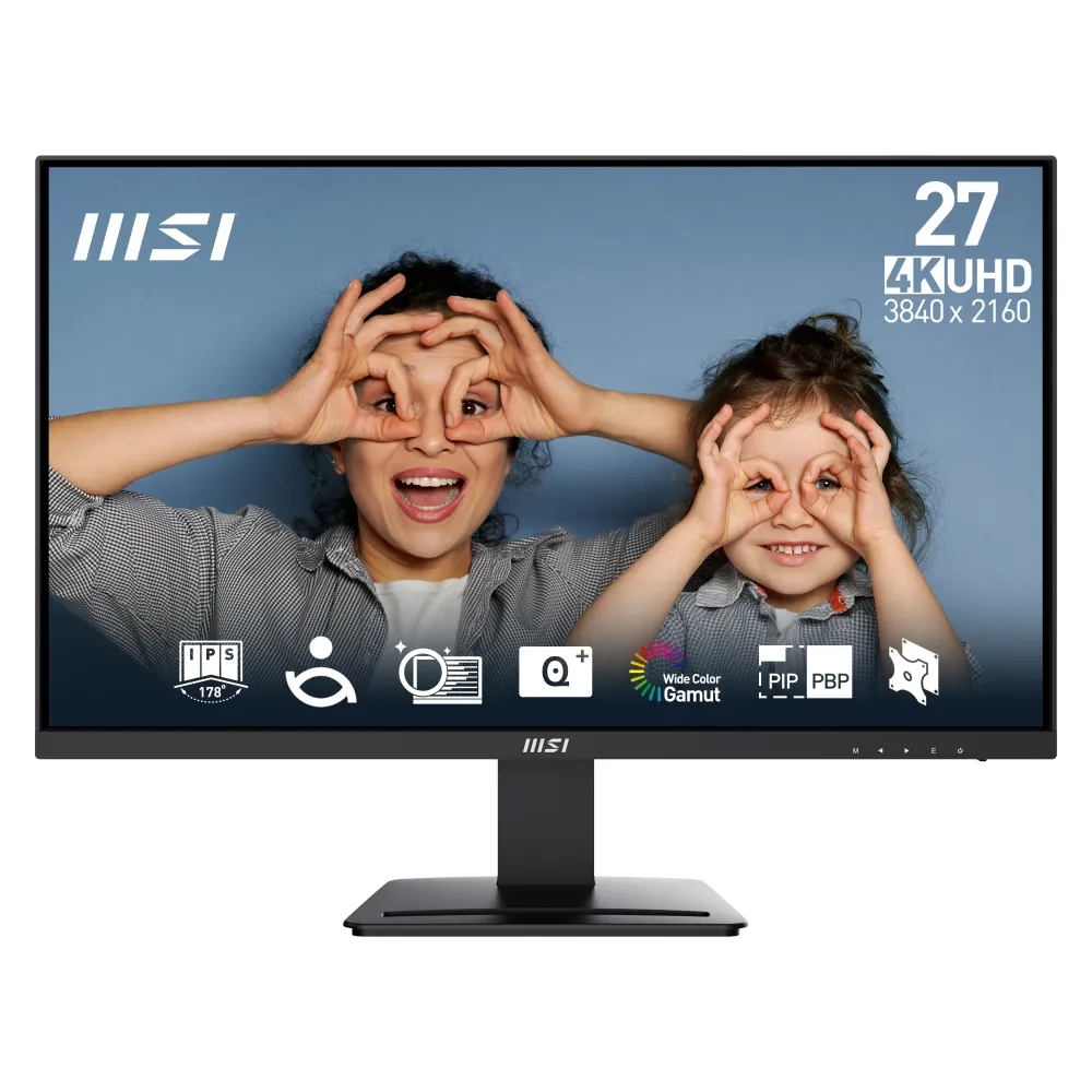 MONITOR MSI PRO MP273U IPS 27 UHD 60HZ 4MS (GTG) HDR READY, BLAC