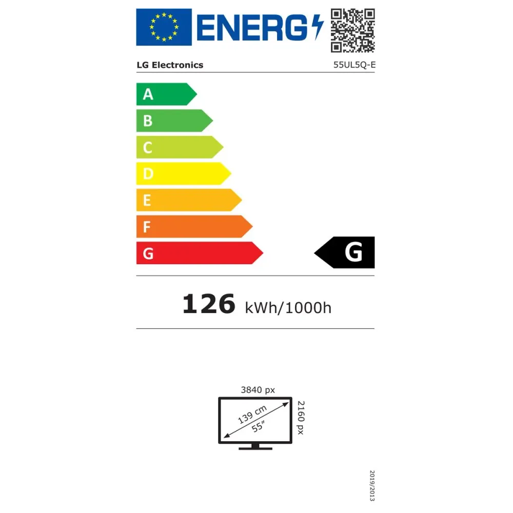 Monitor Videowall LG 55UL5Q-E.AEUQ 4K Ultra HD 55"