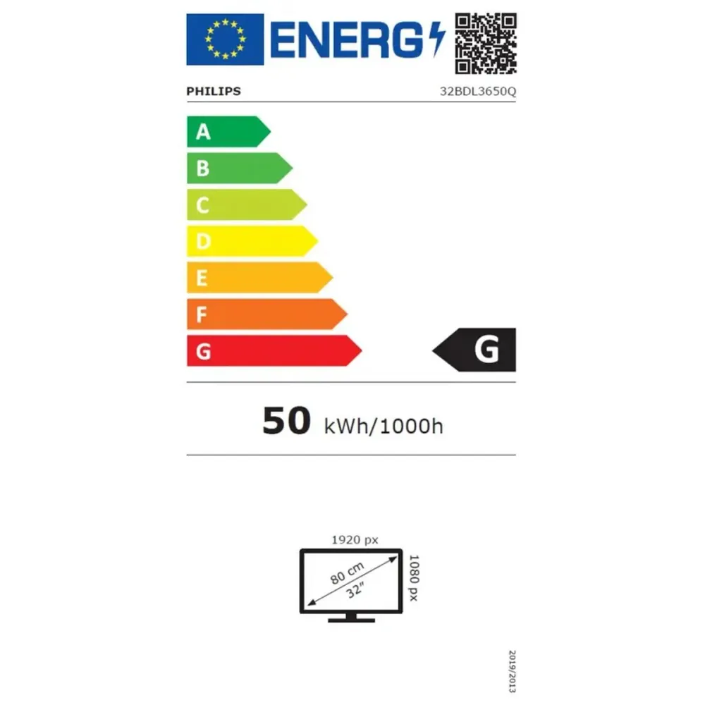 Monitor Videowall Philips 32BDL3650Q Full HD 32"