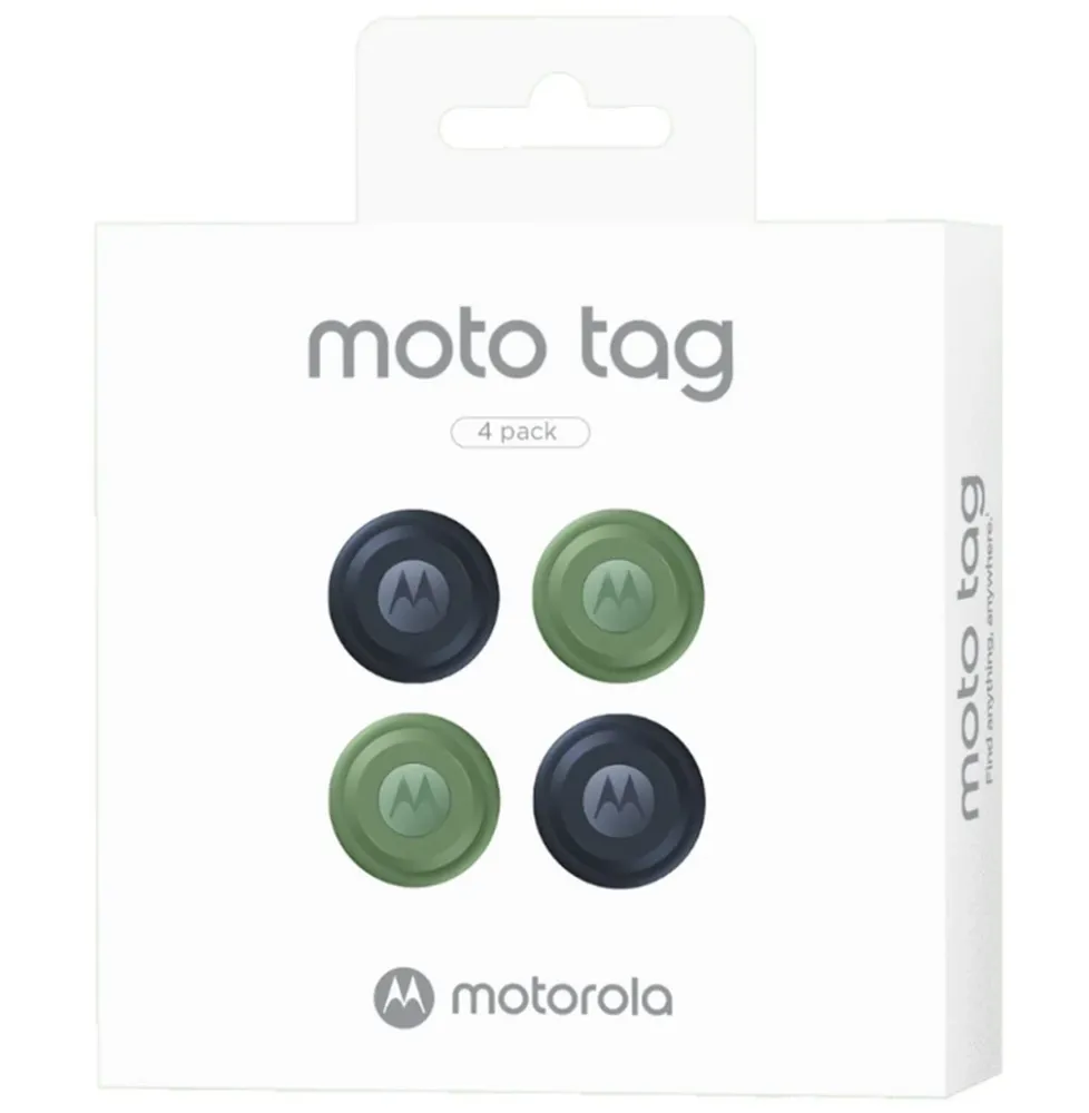 MOTO TAG PACK 4 - 2 BLUE + 2 GREEN