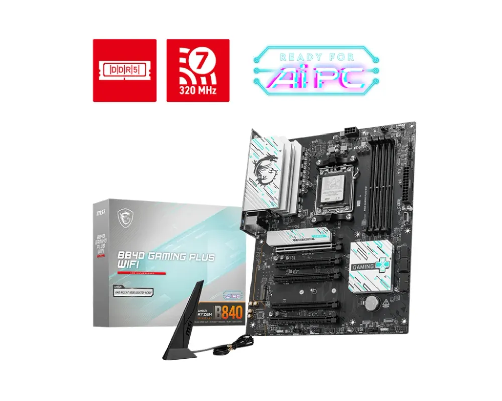 MSI B840 GAMING PLUS WIFI AM5 ATX DDR5 MB