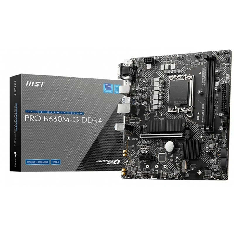 MSI PRO B660M-G DDR4 motherboard Intel B660 LGA 1700 micro ATX