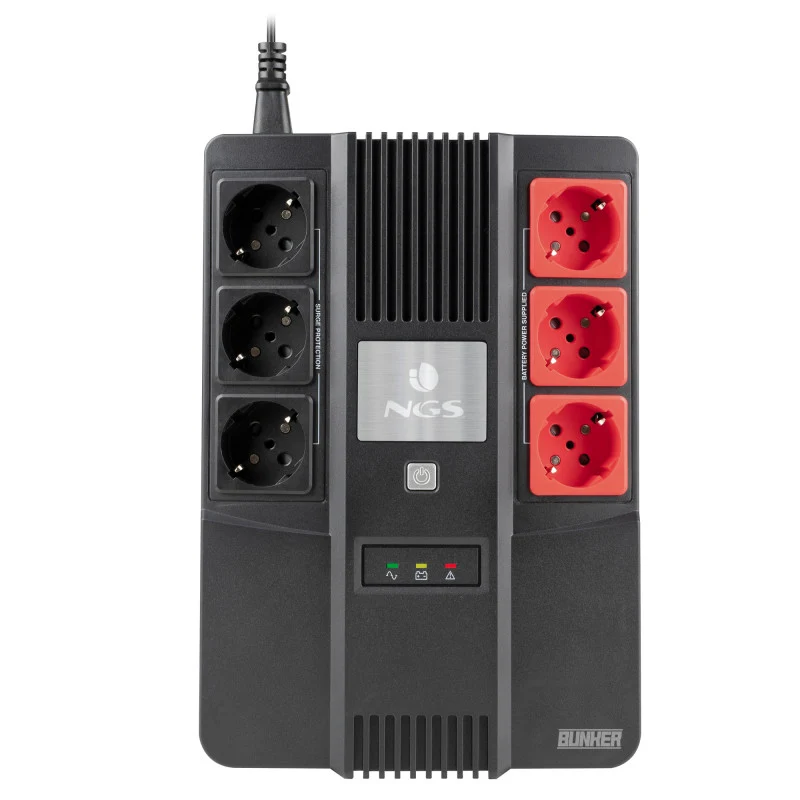 NGS Fortress Bunker Em espera (Offline) 0,6 kVA 350 W 6 tomada(s)