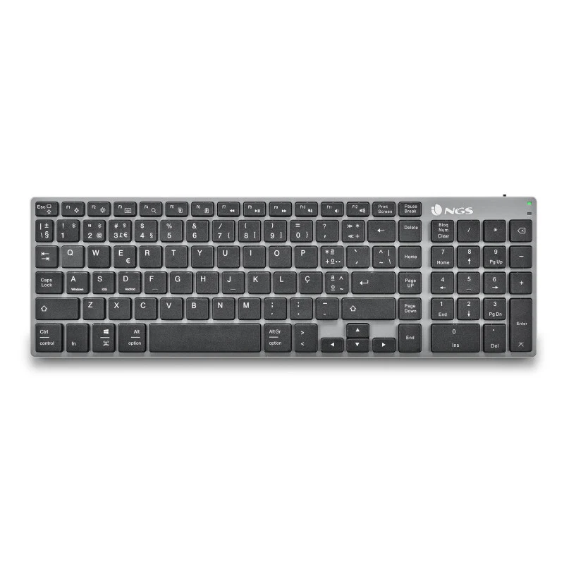 NGS FORTUNE-BT, QWERTY, PT teclado Bluetooth Português Preto, Pra