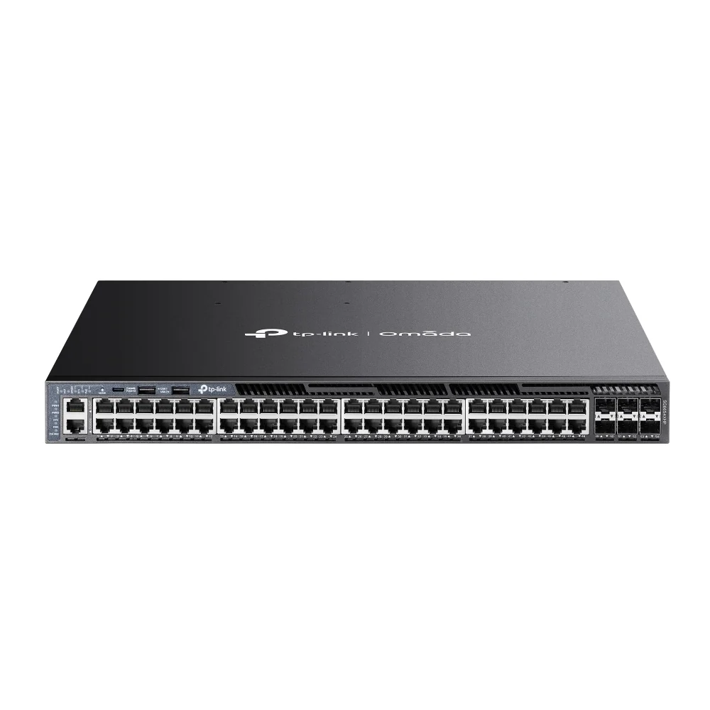 OMADA 48-PORTGIGABIT STACKABLE L3 MANAGED POE+ SWITCH 6 10GE