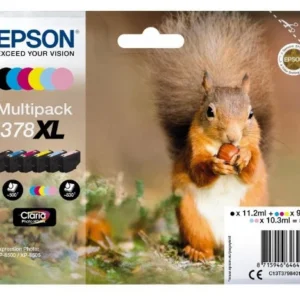 PACK 6 TINTEIROS ORIGINAIS EPSON 378XL CLARIA PHOTO