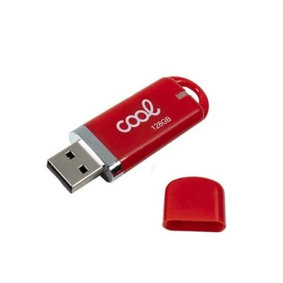 PENDRIVE 128GB USB 2.0 COOL COVER ROJO