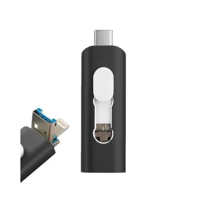 PENDRIVE 64GB 3 EN 1 COOL NEGRO