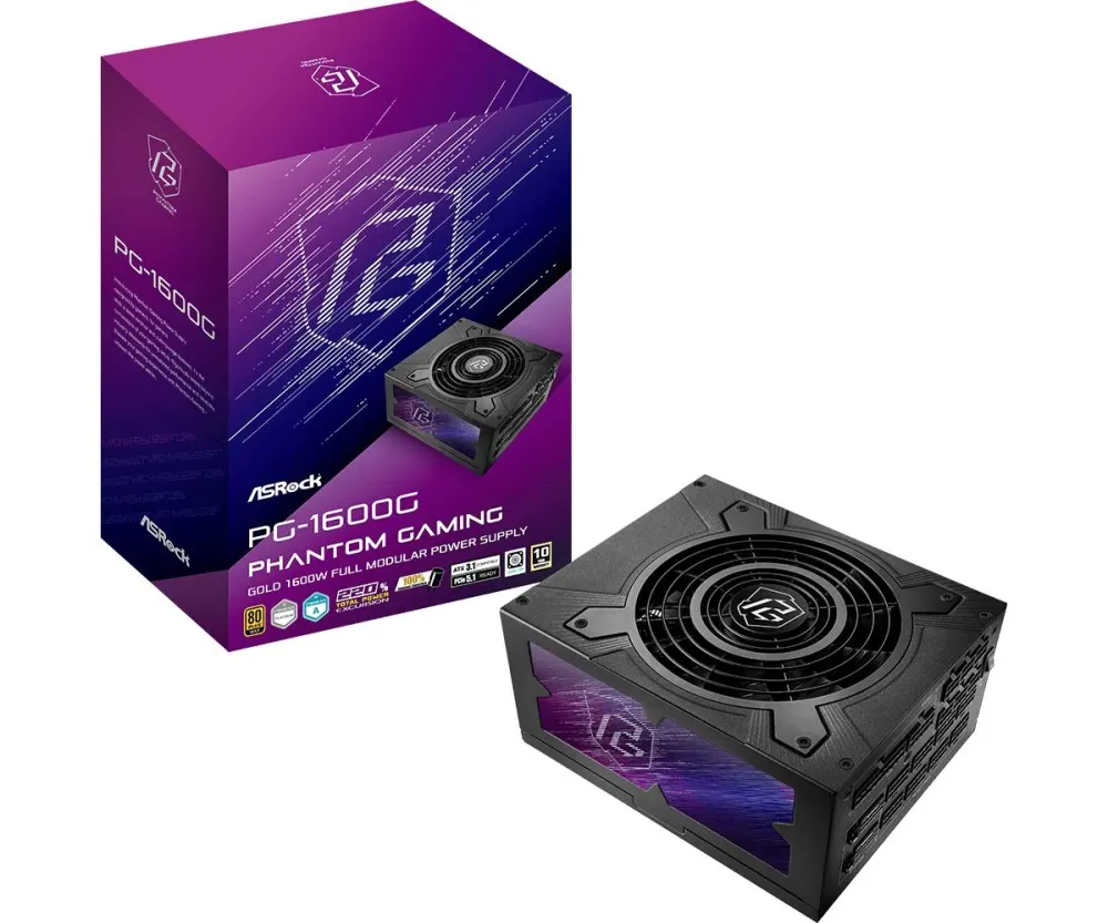 PG-1600G - PHANTOM GAMING - MODULAR POWER SUPPLY 1600W 80PLUS GOL