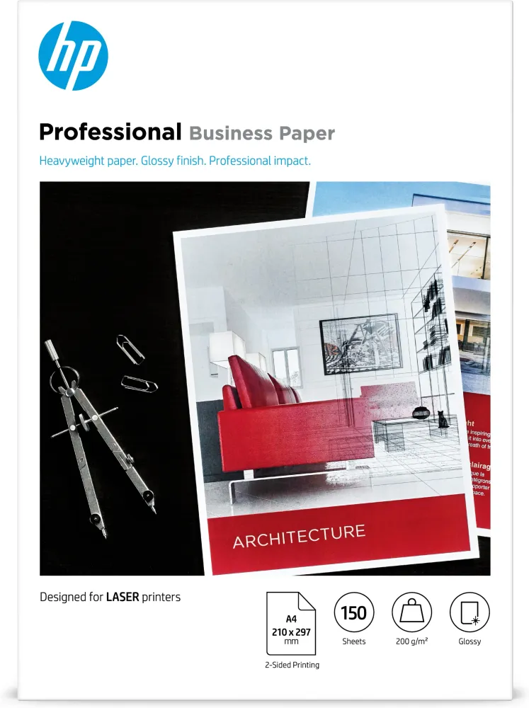 HP PROF GLS LJ A4 200G 150SH FSC PAPER