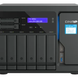QNAP TS-855X SAN Tower Ethernet LAN Preto C5125
