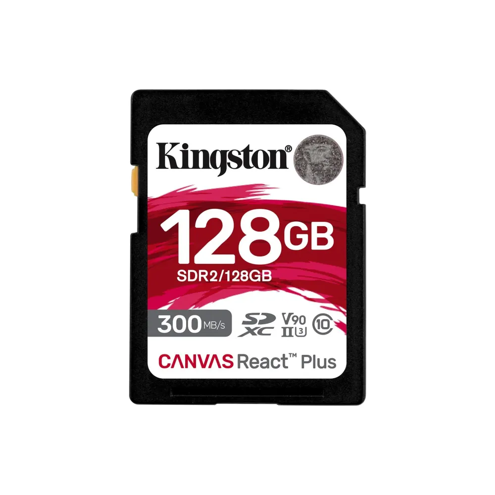 SDXC CARD 128GB CANVAS REACT PLUS UHS-II 300R260W U3 V90 FULL