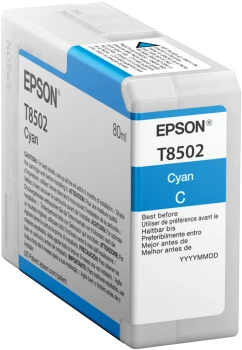 SINGLEPACK CYAN T850200 ULTRACHROME HD INK 80ML SC-P800