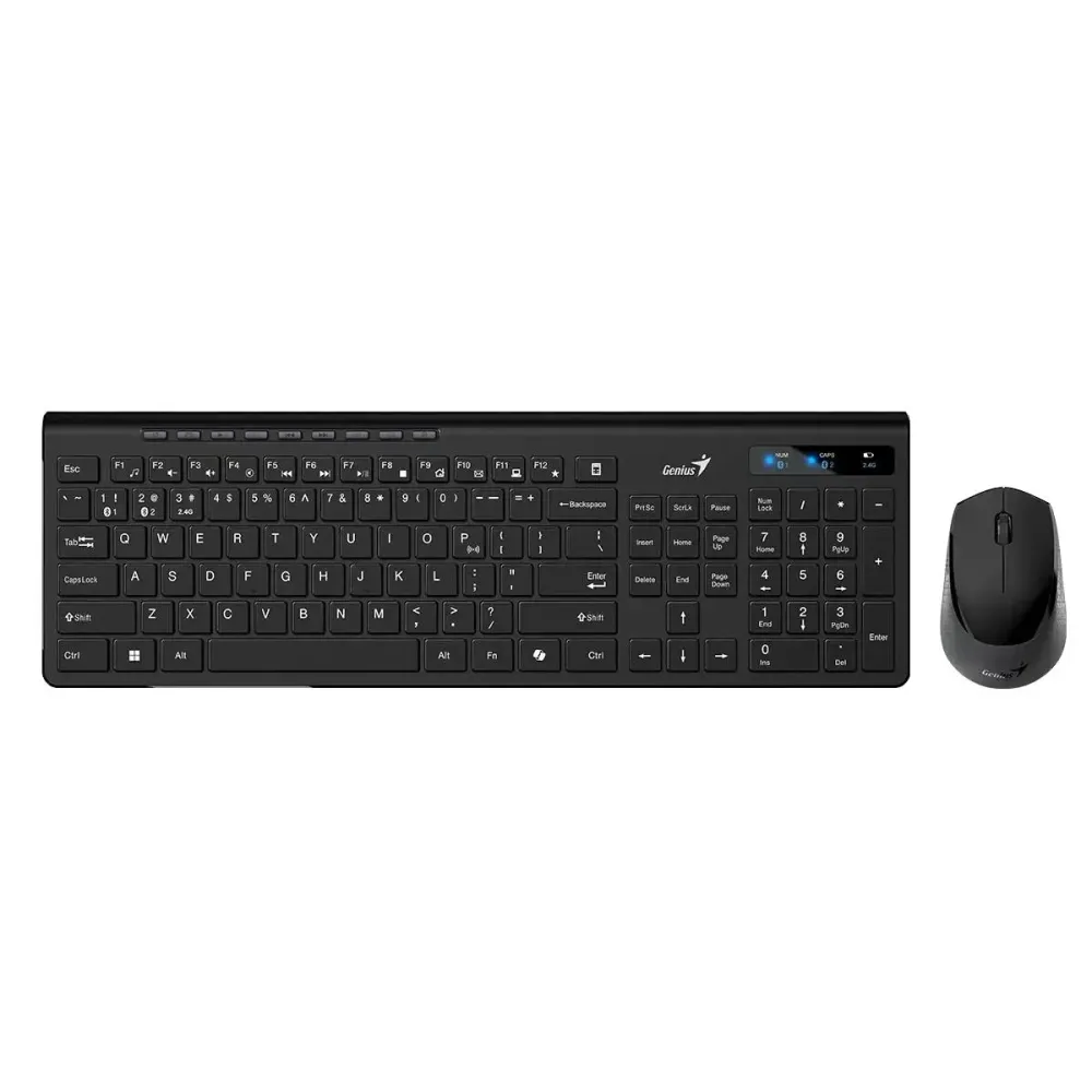 SLIMSTAR 8230 - TECLADO + RATO SEM FIOS PRETO. DUAL MODE - BLUE