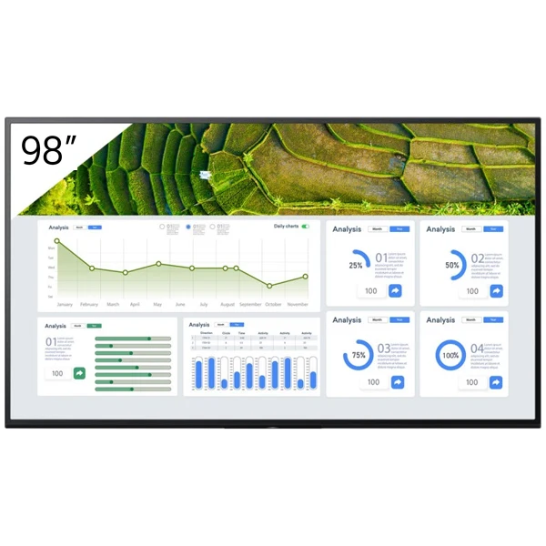 SONY BRAVIA MONITOR PROFISSIONAL 98" UHD 4K 440CD 247 FW-98BZ30L