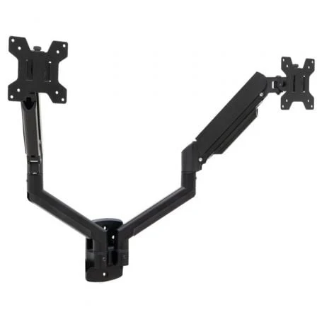 SOPORTE DE PARED PARA 2 MONITORES TOOQ LP1434TNR-B GIRATORIO INCL