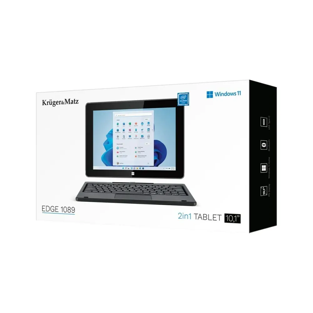 Tablet Kruger & Matz KM1089 10,1" Intel Celeron N4020 8 GB RAM 128 GB Preto
