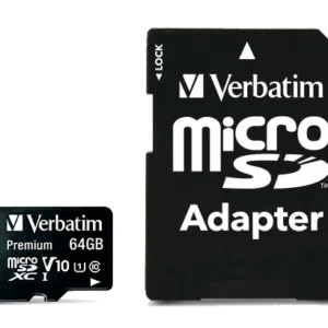 TARJ. MEM. VERBATIM MICRO SD 64 GB CON ADAPTADOR